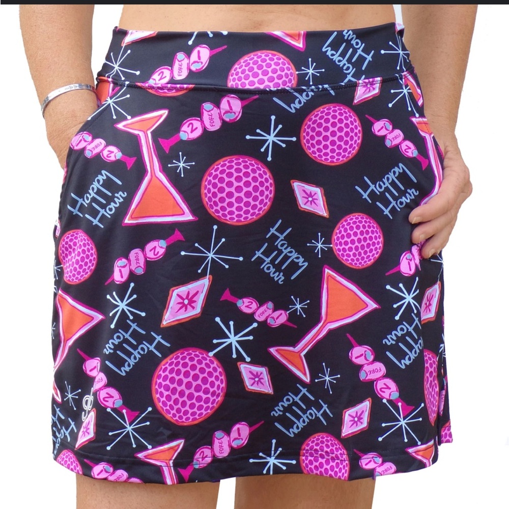 WOMEN’S BELLA BELLA MARTINI HAPPY HOUR GOLF PICKLEBALL SKORT nwt medium #156